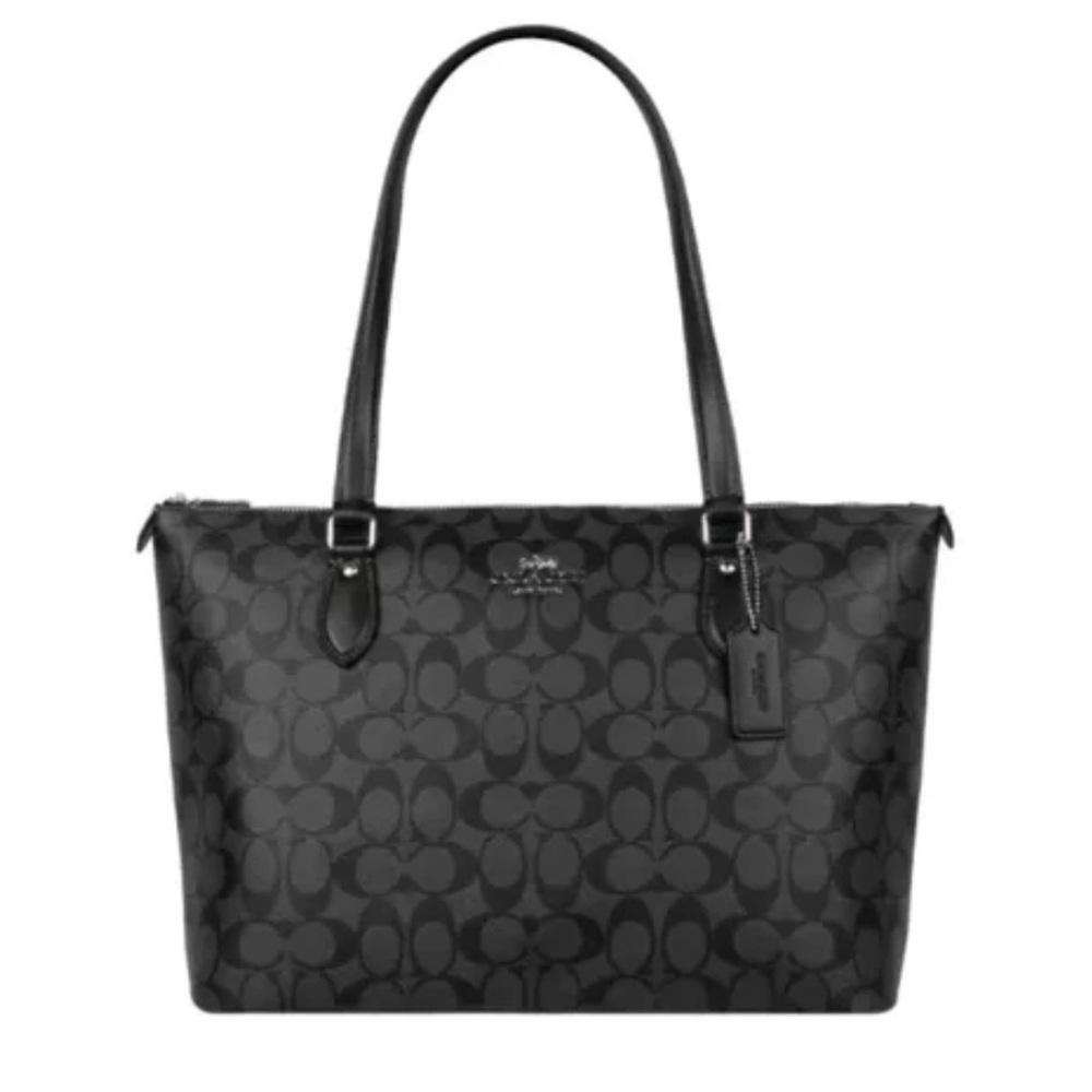 Coach Authentic Gallery Tote Bag, Black & Gray, Used in Great Condition